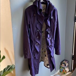Purple trench coat by NTS (not the same) Size 38